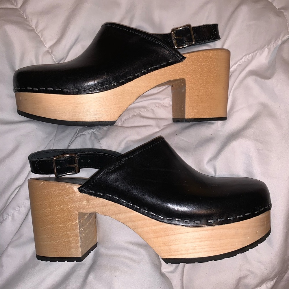 Swedish Hasbeens Jill Plateau Clog